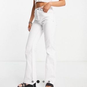 White High Waisted Jeans